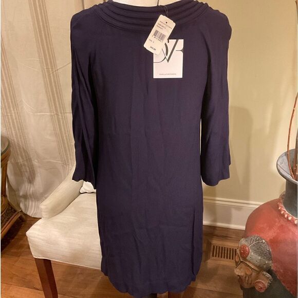 NWT Diane Von Furstenberg Scoop Neck Knee Length Dress 💙 - Picture 3 of 6